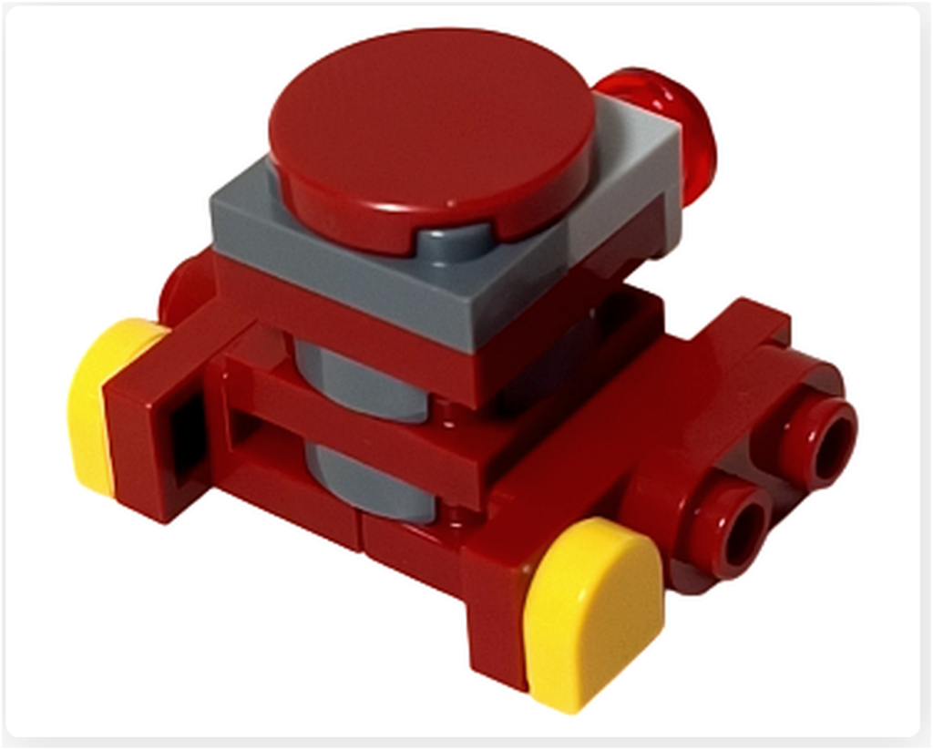 LEGO スター・ウォーズ 75418 アドベントカレンダー2025のB2EMO完成モデル背面。後方から見たブロック構成とカラー配置が写っている。