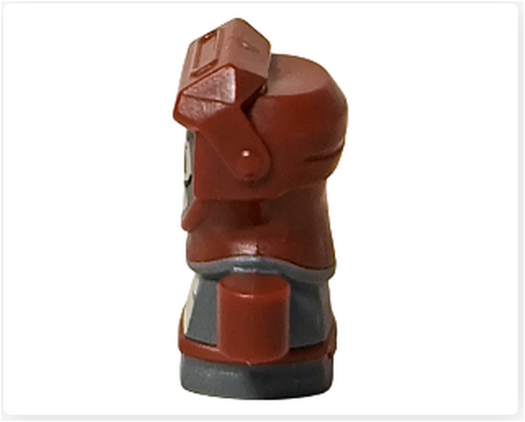 LEGO スター・ウォーズ 75418 アドベントカレンダー2025に含まれるバブ・フリックのミニフィグ左側面写真。フードと頭部の側面形状、腕と胴体の造形が確認できる。