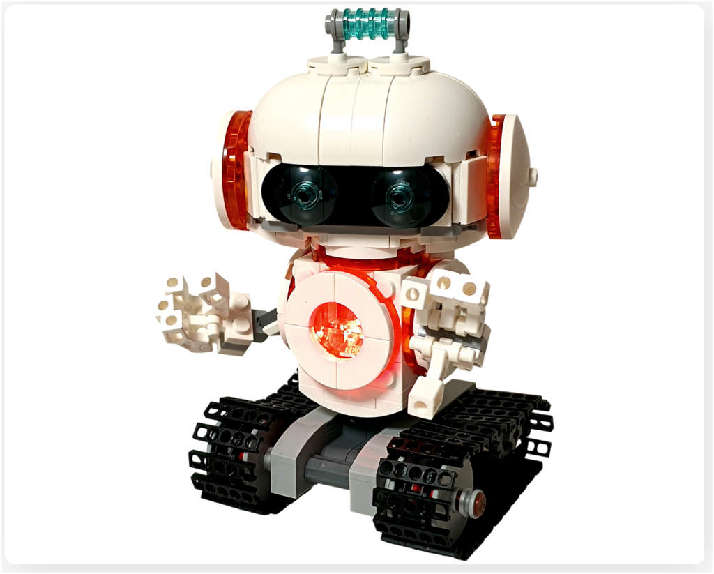 レゴ 31164 うちゅうロボット「うちゅうロボット」 胸部ライトブロック 点灯 発光コア反応 正面