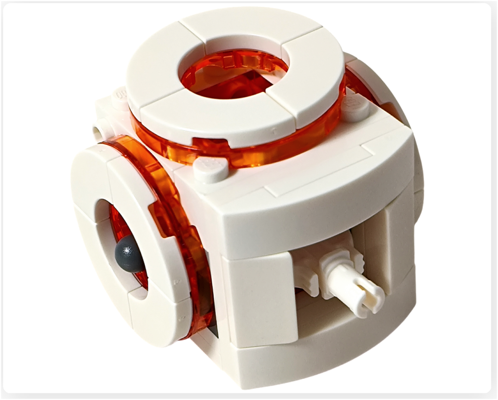 レゴ 31164 うちゅうロボット「うちゅうロボット」 胴体 円形装飾取り付け後 発光窓デザイン