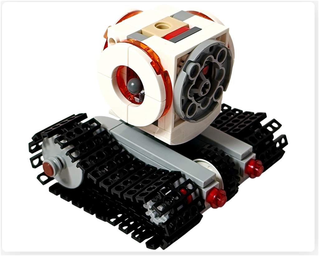 レゴ 31164 うちゅうロボット「うちゅうロボット」 胴体とキャタピラ脚部連結 背面ディテール