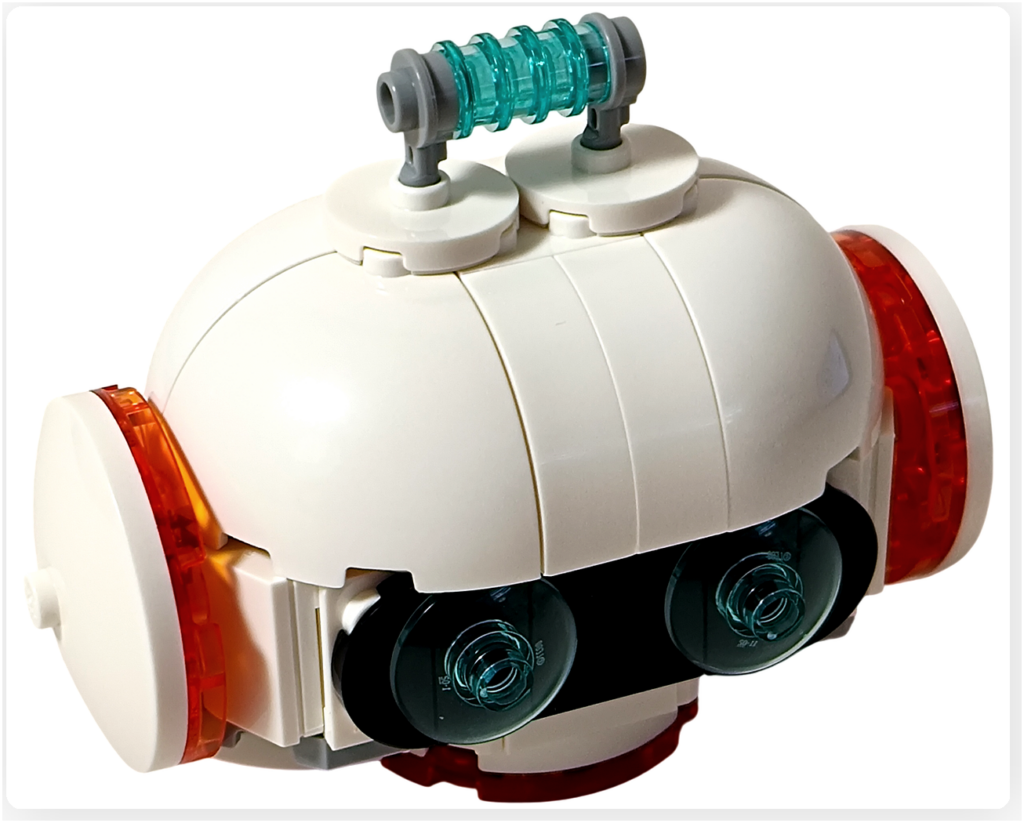 レゴ 31164 うちゅうロボット「うちゅうロボット」 頭部完成 背面ビュー