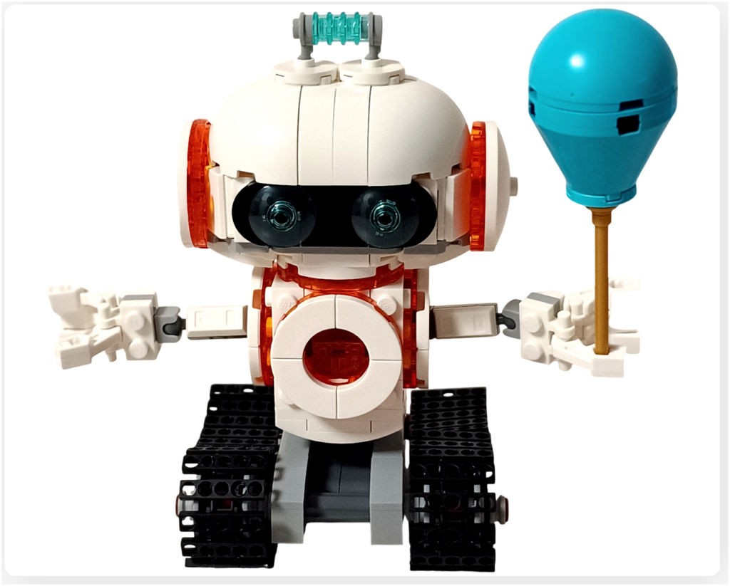 レゴ 31164 うちゅうロボット「うちゅうロボット」 完成 正面 風船付き
