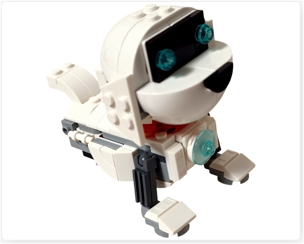 レゴ クリエイター 3in1 うちゅうロボット「うちゅう犬」 前足組立 取り付け 可動脚構造