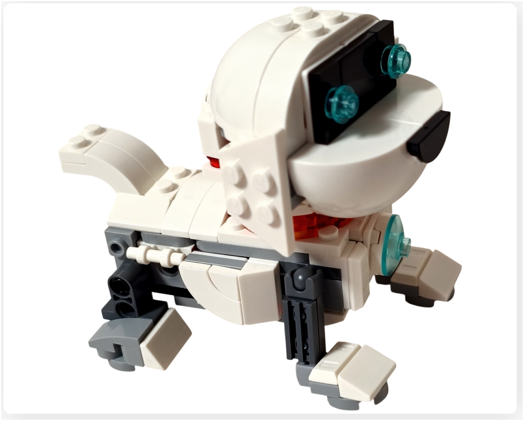 レゴ 31164 うちゅうロボット「うちゅう犬」 後ろ足組立 四足完成 可動脚構造