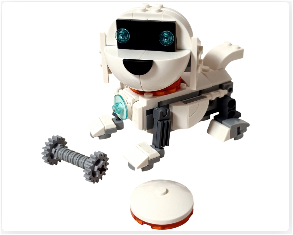 レゴ 31164 うちゅうロボット「うちゅう犬」 完成 骨 エサ皿 付属アクセサリー