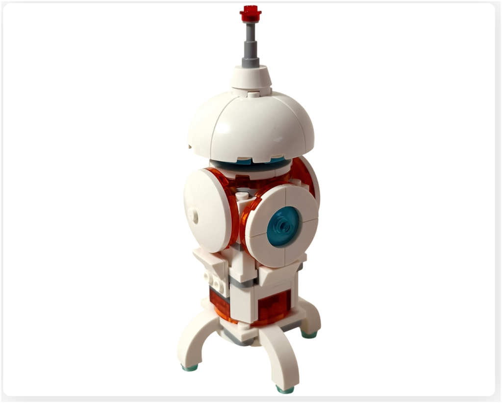 レゴ 31164 うちゅうロボット「うちゅうロケット」 完成 全体ビュー アンテナ先端装備